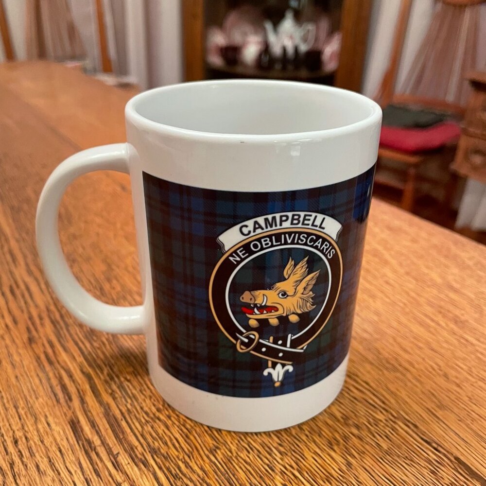 Campbell Clan and Tartan Themed Coffee Cup Mug by Cricut
